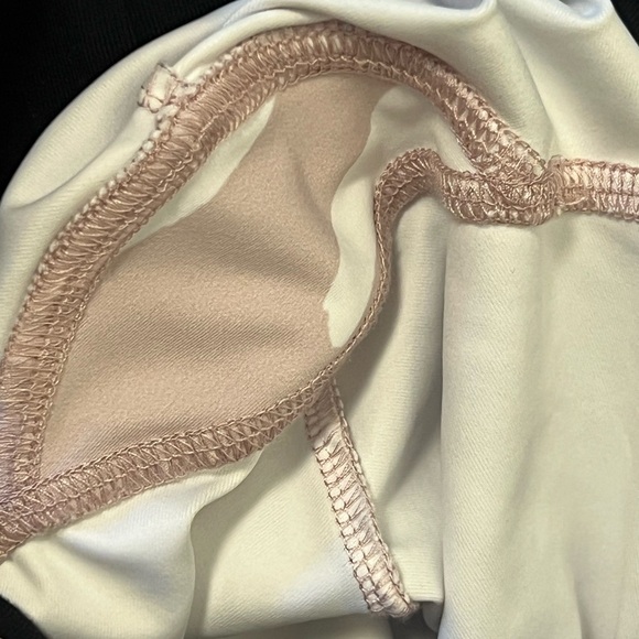 Strut This One Size 0/S Womens Floral Leggings Beige White Stretch Cool Mesh - Picture 13 of 16